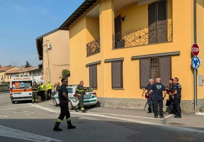L'esterno del cortile in cui è avvenuto l'incidente