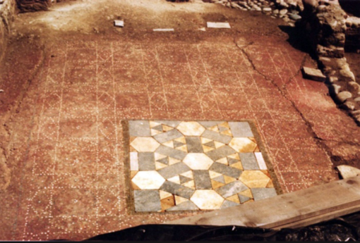Un'immaginei dei mosaici presenti nell'area