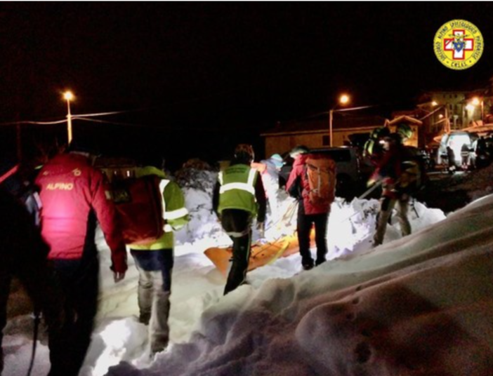 Morto l'uomo travolto dalla valanga, era un 62enne di Borgosesia