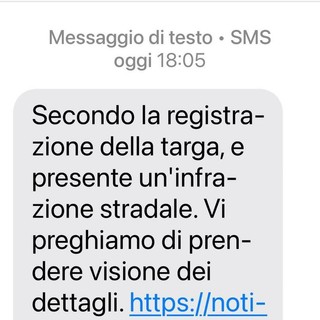 "Hai preso una multa": il nuovo Sms truffa che gira a Vercelli