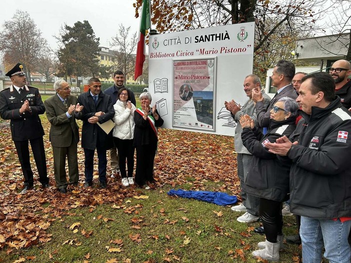 Santhià: la Biblioteca intitolata a Mario Pistono, un gigante della vita cittadina