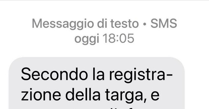 "Hai preso una multa": il nuovo Sms truffa che gira a Vercelli