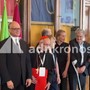 La strana coppia, Sharon Stone e Romano Prodi in Campidoglio tra sorrisi e complicità La strana coppia, Sharon Stone e Romano Prodi in Campidoglio tra sorrisi e complicità