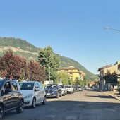 Via Vittorio Veneto a Borgosesia giovedì Via Vittorio Veneto a Borgosesia giovedì