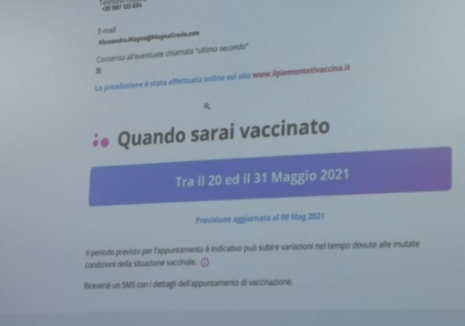 Certificato vaccinale e altre novità: le tappe della campagna in Piemonte