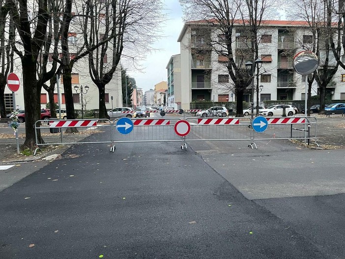 Viale Rimembranza, chiuso l'attraversamento di via Marco Polo