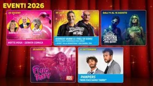 Mirabilandia, annunciato il calendario dell'estate tra eventi e nuove esperienze da brivido
