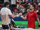 Djokovic si complimenta, Vacherot lo 'supplica': "Non ritirarti" Djokovic si complimenta, Vacherot lo 'supplica': "Non ritirarti"