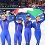 Arianna Fontana medaglia con la staffetta e record davanti a Meloni Arianna Fontana medaglia con la staffetta e record davanti a Meloni